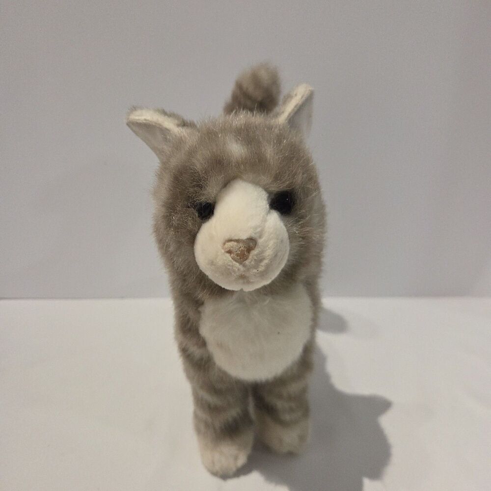 Douglas Cuddle Toys ZIPPER the Plush GRAY TABBY CAT Stuffed Animal